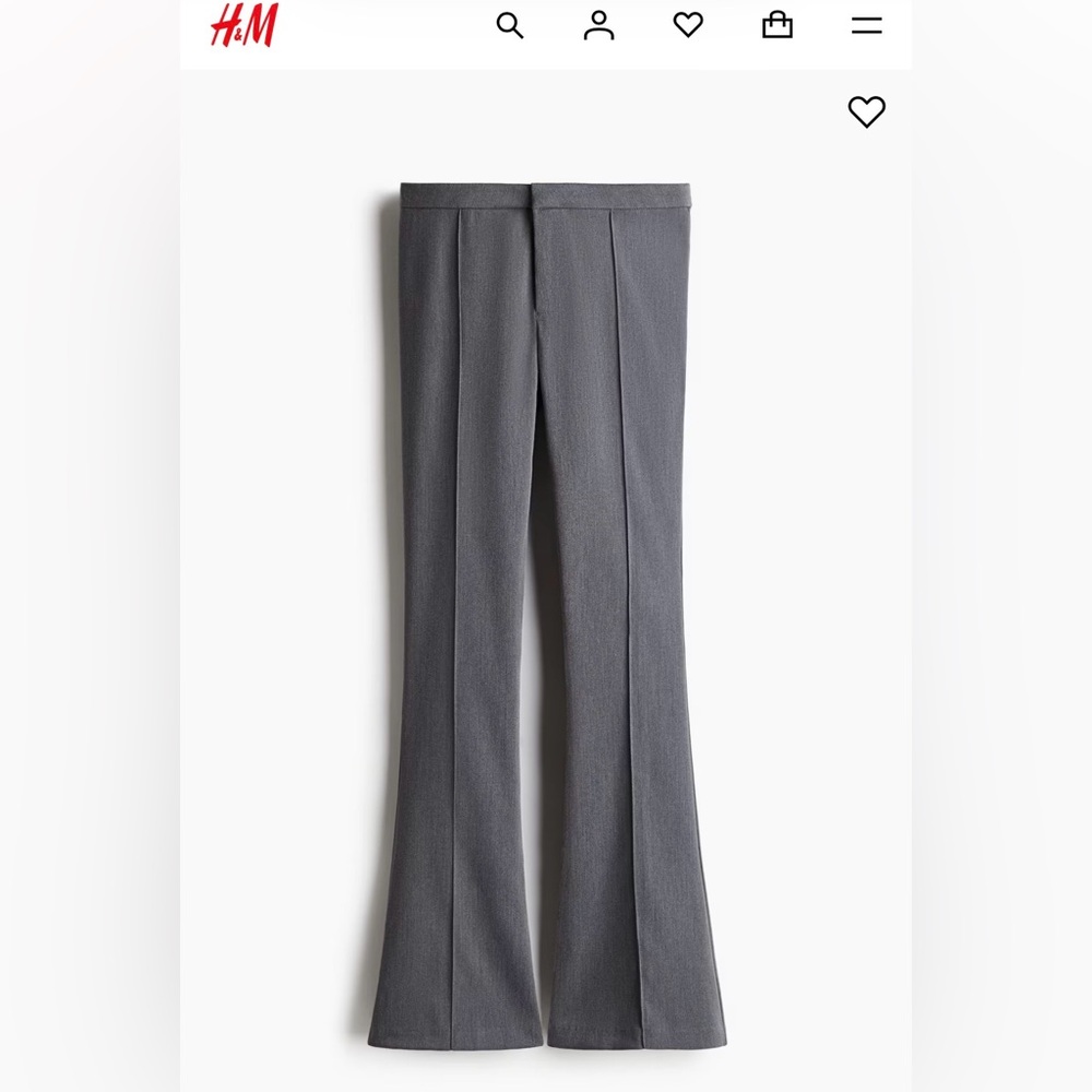 H&M Gray Flared Pants